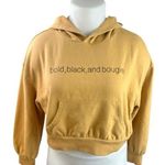 Target Black History Month Bold, Black and Bougie Yellow Crop Hooded Sweatshirt Top XL Photo 0