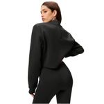 Good American  Long Sleeve Mock Neck Scuba Photo 2