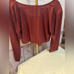 ALL THE WAYS REVOLVE CROP TOP LONG SLEEVE SIZE LARGE NWT CARDIGAN Red Photo 4
