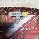 Figueroa & flower Casual Button Down Shirt with Geometric‎ Pattern size Large Red Photo 3