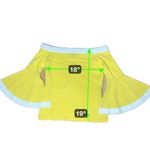 Boston Proper Yellow Off Shoulder Flare Sleeve Colorblock Resortwear Top Size S Photo 2