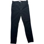Loft High Waist Corduroy Jeans Stretch Black Size 6 Photo 1