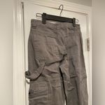Arizona Jeans Sixty-Six Size 1 Gray Cotton Zipper Pockets Wide Leg Cargo Pants Hammer Loop Photo 7
