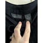 Relativity  Size M Black Cropped Linen Pant Wide Leg Waist Tie Waist with Button Photo 1