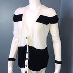 Madewell Inlet Colorblock White & Black Cardigan M Photo 0