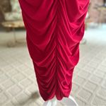 Club L London Red Ruched Bodycon Midi Dress NWT 16 Photo 10