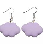 🆕Purple Cloud Charm Dangle Earrings Purple Photo 0