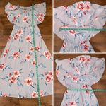 Show Me Your Mumu  Hacienda Maxi Dress Blue Pink Off-Shoulder Sundress Wedding Photo 15