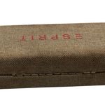 Esprit Hard Clamshell Case Beige Tweed Canvas Sunglasses Eyeglasses Felt Lining Photo 4