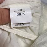 Kitten D’Amour Silk & Cotton Dress Size 10 White Photo 6