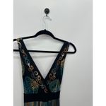 Connected Apparel Y2K Babydoll Midi Dress Size 10 Vtg Dark Romantic Whimsigoth Forest Fairy Belt Photo 3