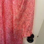 Vintage 50 60s ELEANORE HADLEY pink/white Floral Puff Sleeve Hippie Dress LG Pink Photo 4