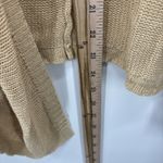 Ralph Lauren Lauren Linen Beige Open Knit Open Front Cardigan Womens Large Photo 5