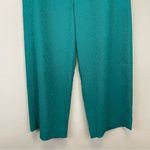 Athleta NWT  Teal Echo Wide Leg Crinkle Cropped Pull On Pants Size 14‎ Photo 5