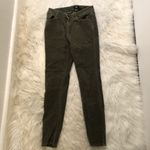 Kensie Jeans Knockout Skinny Pant Green Corduroy Photo 1