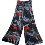 Patrons of Peace  Wide Leg Pants Palazzo Smocked Tie Front Flowy Womens M BOHO Photo 0