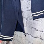 Liz Claiborne Liz Sport Vintage Navy Blue Sailor Style Long Button Down Cardigan Photo 3