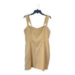 Abercrombie & Fitch Butter Yellow Mini Dress Sleeveless Pockets Size L Cotton Photo 1