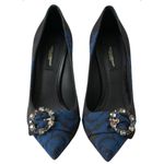 Dolce & Gabbana NEW Elegant Blue CRYSTAL Embellished Womens Pumps 36.5 Photo 1