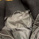 AQUA Women’s Black Puffer Down Bomber Jacket Size Large Photo 4