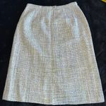 Pendleton  Silk Blend Tweed‎ Skirt Petite Size 10 Blue Green Woven Career Photo 7