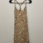 Outdoor Voices  Beige and Cream Patterned Dress Photo 2