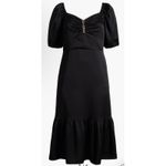 Anne Klein Women's Jewel Accent Puff Sleeve Maxi Dress Size 16 Ruffle Photo 13