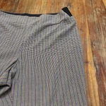 Investments Women's  Plaid Ankle Pants Size 16 Black Multi-color Photo 4