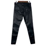 AG Adriano Goldschmied Adriano Goldschmied AG 28 R Black Vegan‎ Faux Leather Farrah Skinny Ankle Pants Photo 5