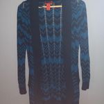 Missoni blue chevron knit open front cardigan Photo 5