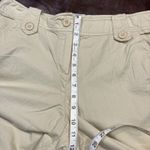 Sandro  Womens 12 Tan Capri Cargo‎ Shorts Cotton Summer Beach Vacation Designer Photo 11