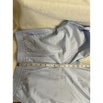 ZARA Trousers Blue Poplin Rhinestone High rise Ankle M Photo 7