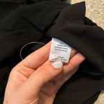 4SI3NNA Fringe black mesh sheer vneck romper black‎ size large Photo 9