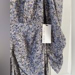 Nordstrom NWT Blue Floral Midi dress Photo 5