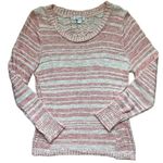 Charming Charlie Coastal Casual Open Crochet Knit Sweater Medium Photo 0