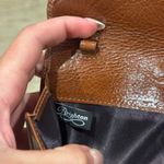 Brighton  Brown Leather Wallet w/ Croc-Embossed Flap & Silver Tone Knot Hardware Photo 1