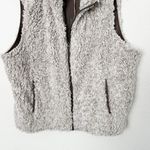 Natural Reflections [] Beige Furry Sherpa Full Zip Vest NWT Egret Size XL Photo 4