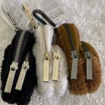 Lululemon Nano Clip-On Backpack Fleece in colors Light Ivory/Burnt Caramel. Photo 5