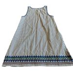 Vineyard Vines Blue White Stripe Shift Dress Sleeveless 100% Cotton Size 8 Women Photo 5