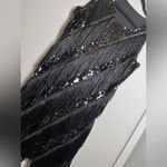 Dress Forum FORUM Roaring 20’s Gatsby Flapper Fringe Black Vintage Dress Women’s Sz XS EUC Photo 1