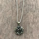 Brandy Melville Sterling Silver Flower Necklace Photo 3