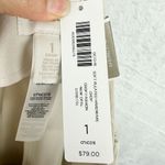 Chico's Soft Pleated Hardware Crop Size 1/Medium NWT New Opal Wide Leg Cream Photo 10