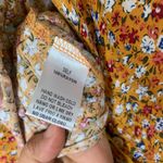 Anthropologie Easel  boho yellow floral‎ wide leg jumpsuit size small vacation Photo 5