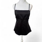 VINTAGE 90'S BLACK SATINY CAMI TANK NY &‎ COMPANY SIZE MEDIUM. Photo 2