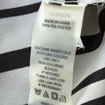 Vince Camuto  White Black‎ Abstract Stripe Sleeveless Asymmetrical Blouse Size XL Photo 6