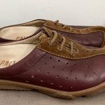 Palladium  Mule Sneaker Maroon Tan Perforated Open Heel Flats shoes Women's US 7 Photo 0