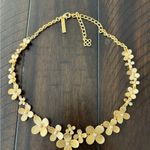 Oscar de la Renta  Gold Floral Necklace Photo 0