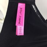 Betsey Johnson  Solid Black Underwire Boned Bra Photo 6