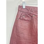 WhetBlu Burgandy/Red Vintage High Waisted Leather Pants Photo 1