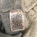 Anthropologie NWOTAnthropologie Sleeping on Snow Wool Alpaca Blend Off Shoulder Cowl Neck Grey White Sweater Top Long Sleeve Whipstitched Size S Measurement in pics Photo 3